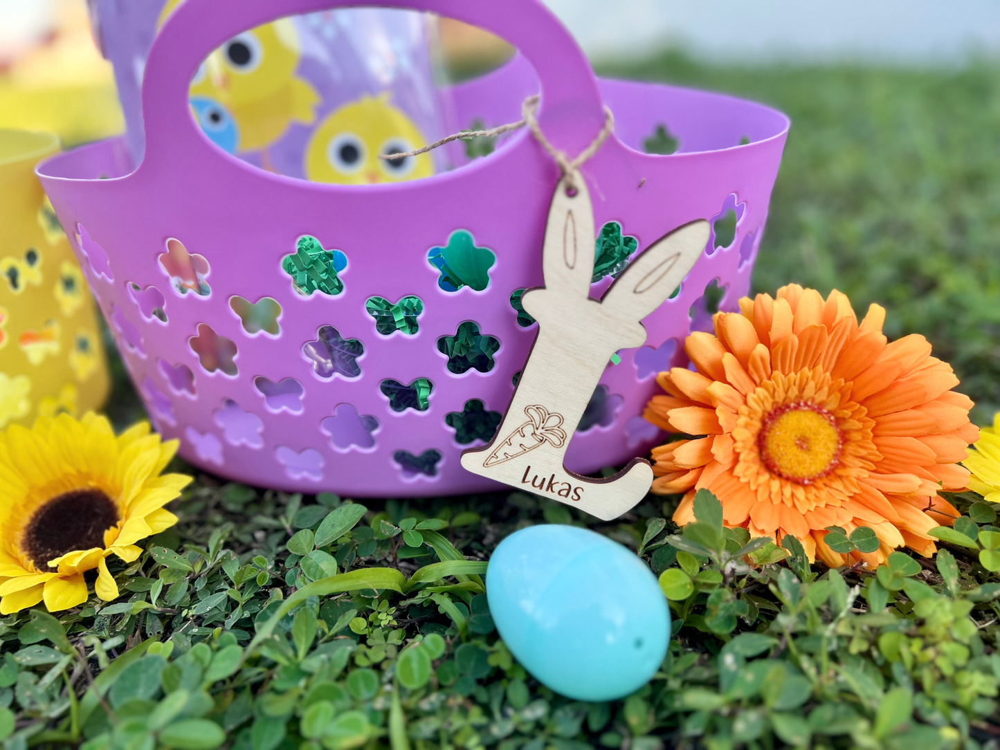 Easter Basket Tags (Letter Shaped)