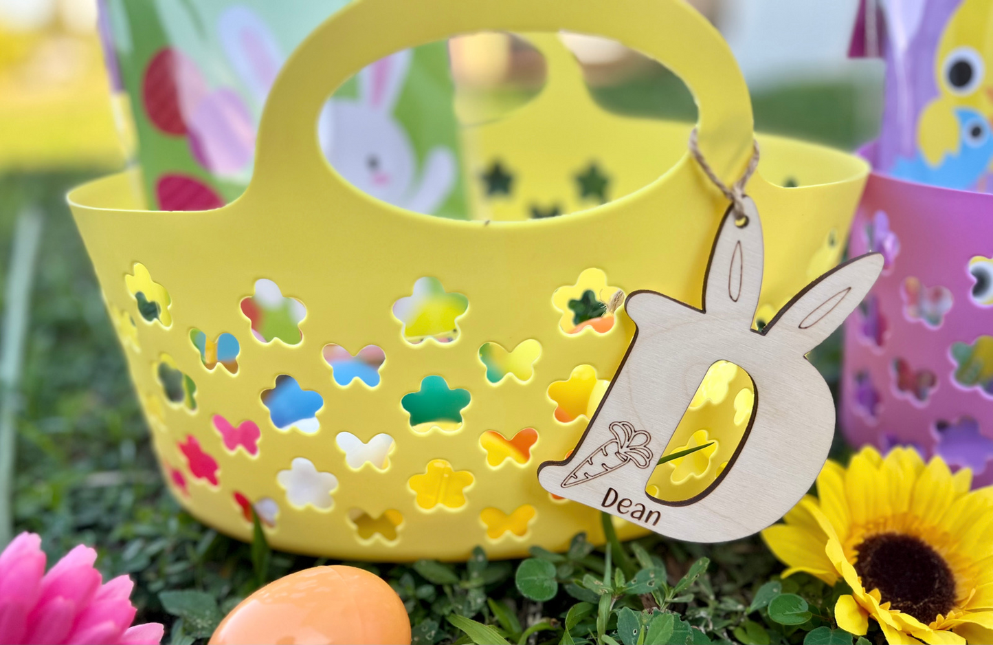 Easter Basket Tags (Letter Shaped)