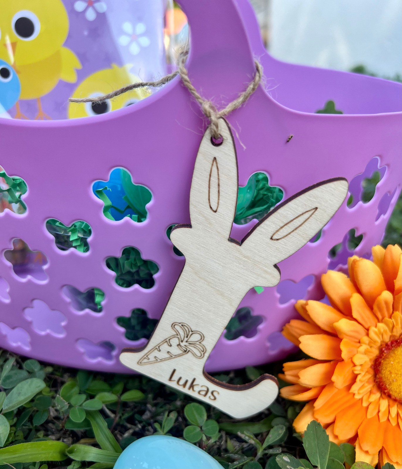 Easter Basket Tags (Letter Shaped)