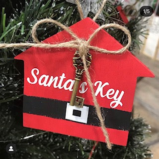 Santa Key Ornament