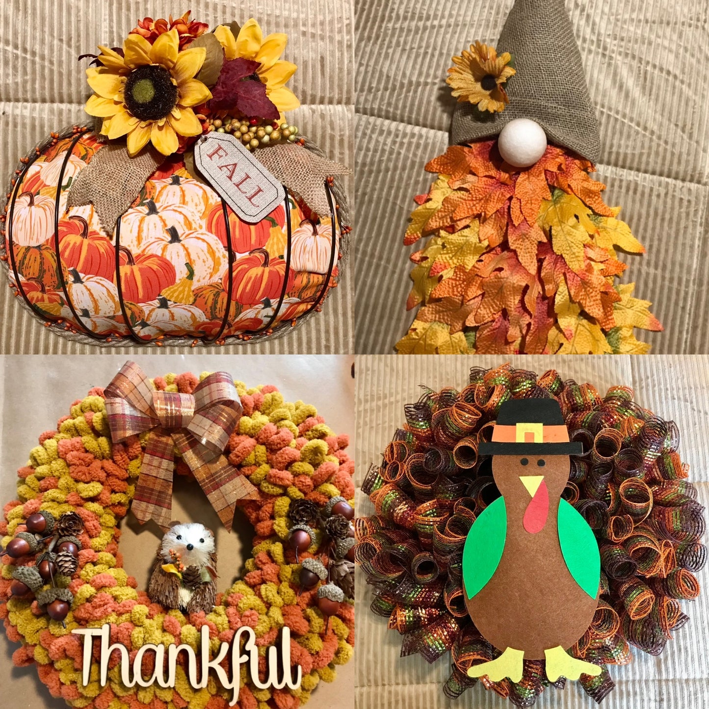 Fall Wreath- Thankful